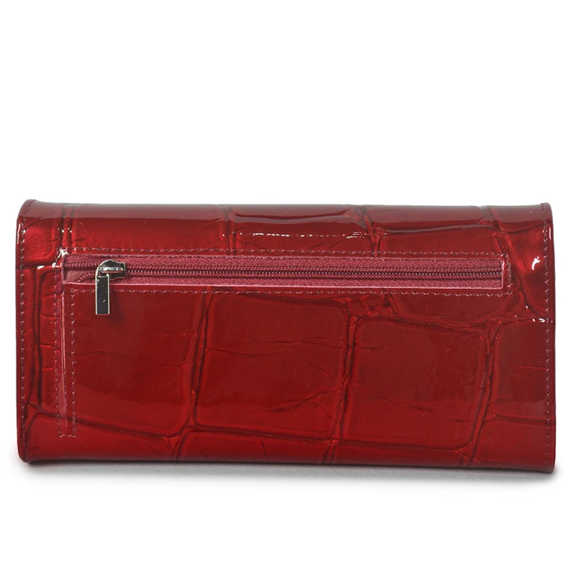 Handbag for Women Clutch Bags Female Long Wallets Genuine Leather Purses Ladies Gift Elegant Luxury Wallet Shiny Money Bag
