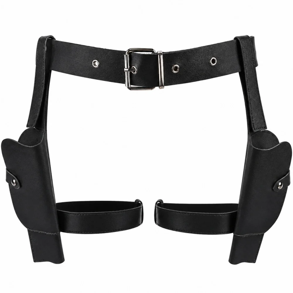 2026 Tomb Live TV Lara Croft Cosplay Gun Holster, Western Cowboy Belt Cosplay Costume Accessory For Halloween Comic Con Cosplay