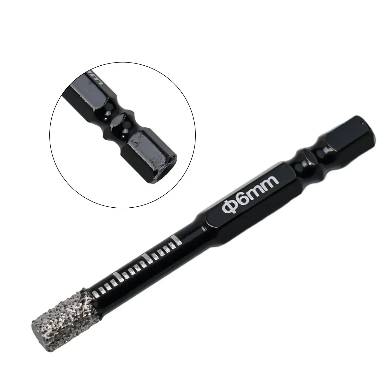 

5pcs Hex Handle Vacuum Brazed Diamond Dry Drill Bits Hole Saw Cutter 6mm/8mm For Granite Marble Ceramic Tile Glass