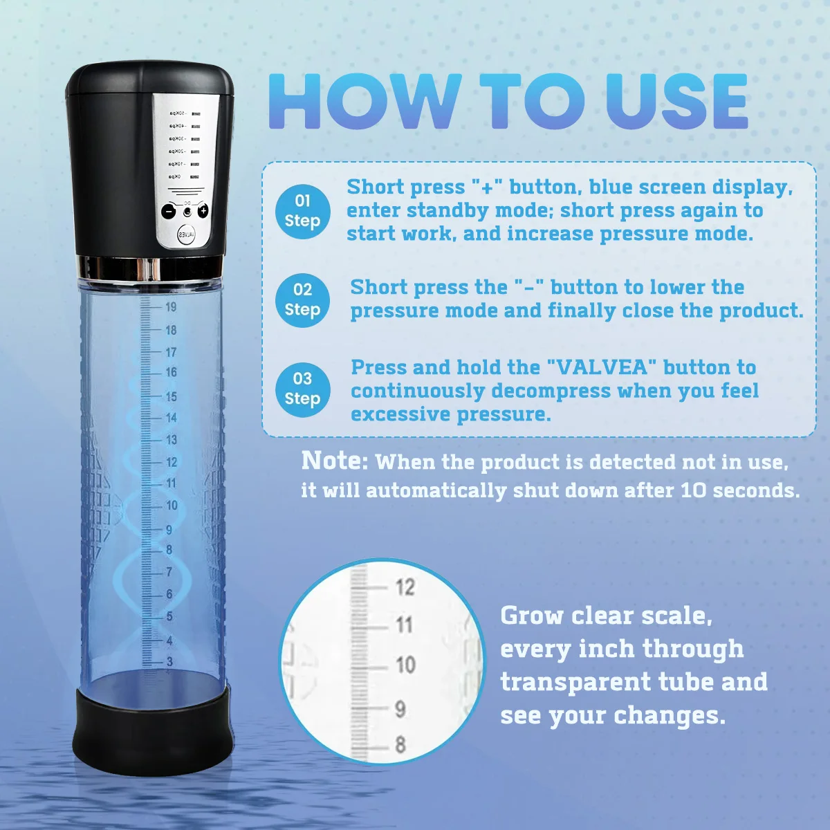 Electric Vacuum Penis Pump for Men Rechargeable Penis Enlargement Extender Pump Masturbator for Men Adult Goods Sex Toy for 18+