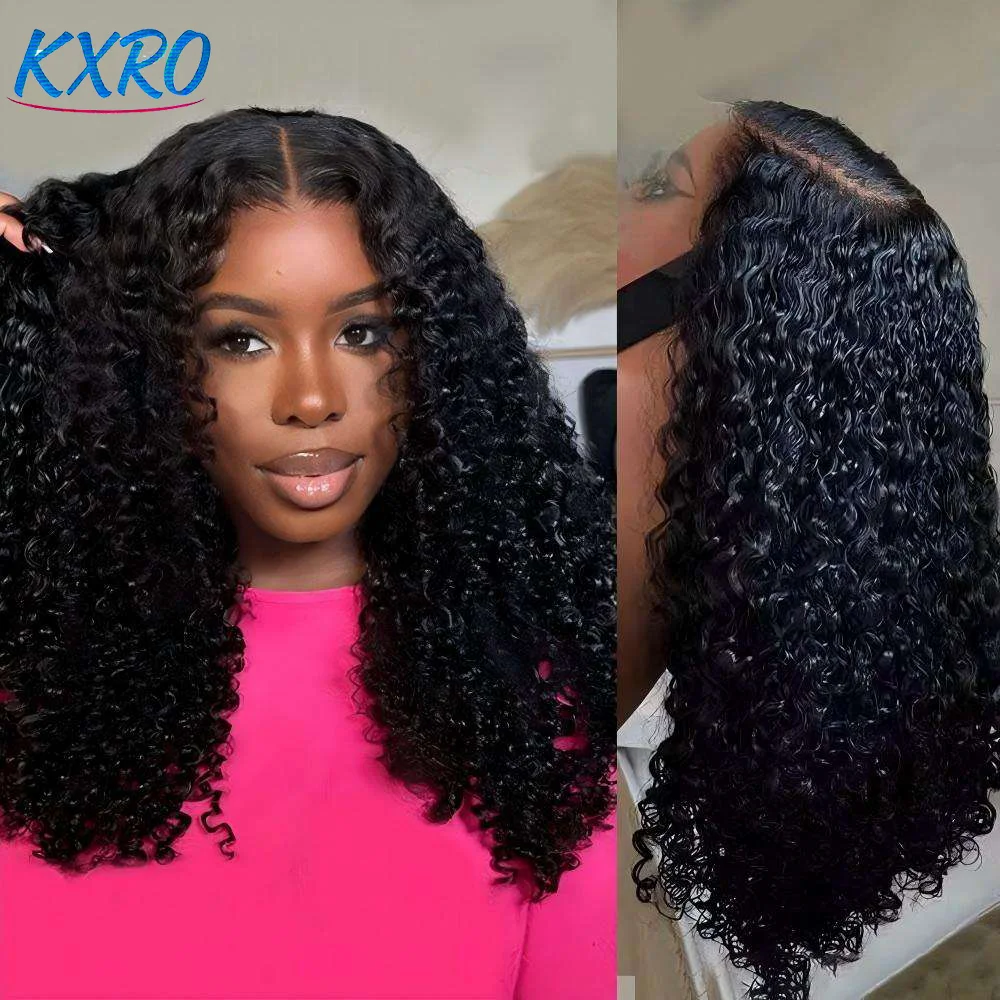 12A Burmese Curly Human Hair Wig Ready to Wear 200% 250% Density 13x4 Transparent Lace Frontal Wig Deep Wave Curly Lace Front Human Hair Wigs For Woman Ready to Wear On Clearance Sale Pre Plucked Wig Party Work Daily Life