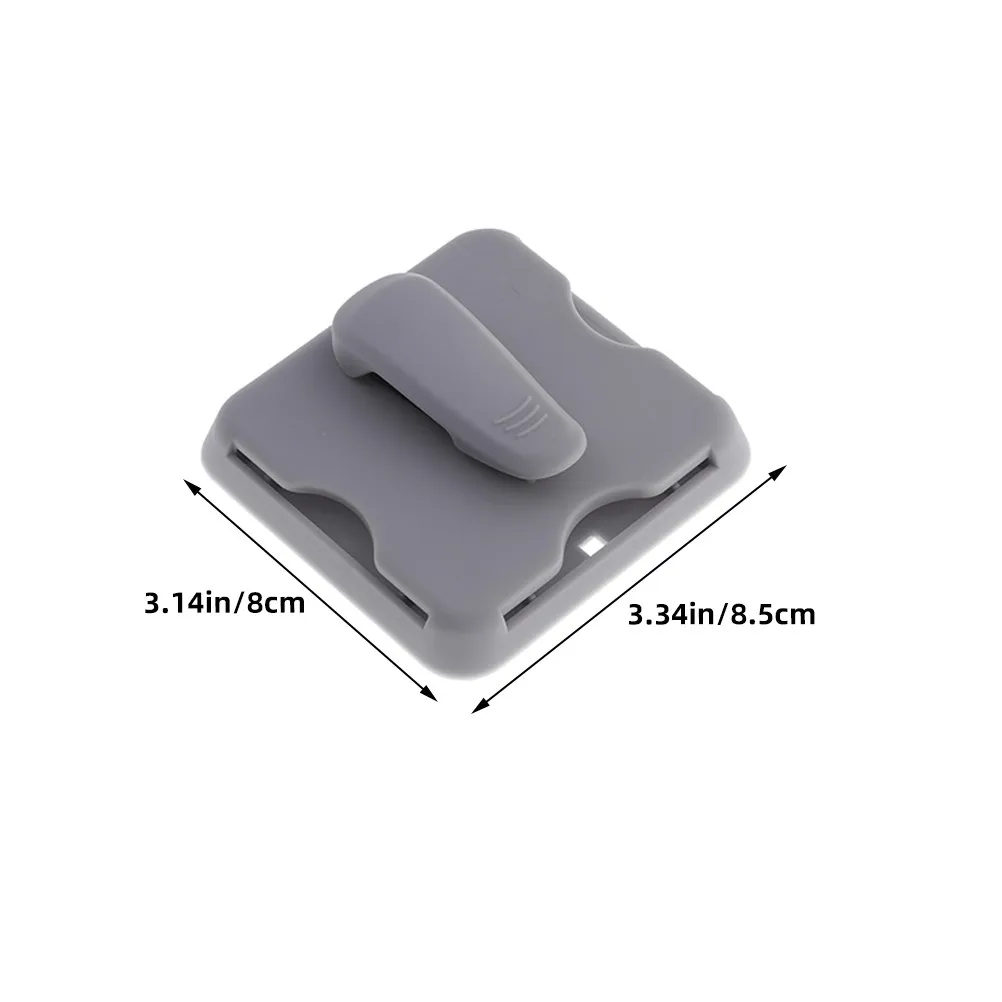 2Pcs Car Visor Sunglasses Holder Card Organizer Clip for Parking Fuel Cards Eyeglasses Multi Slot Clutter Free Plastic Mount