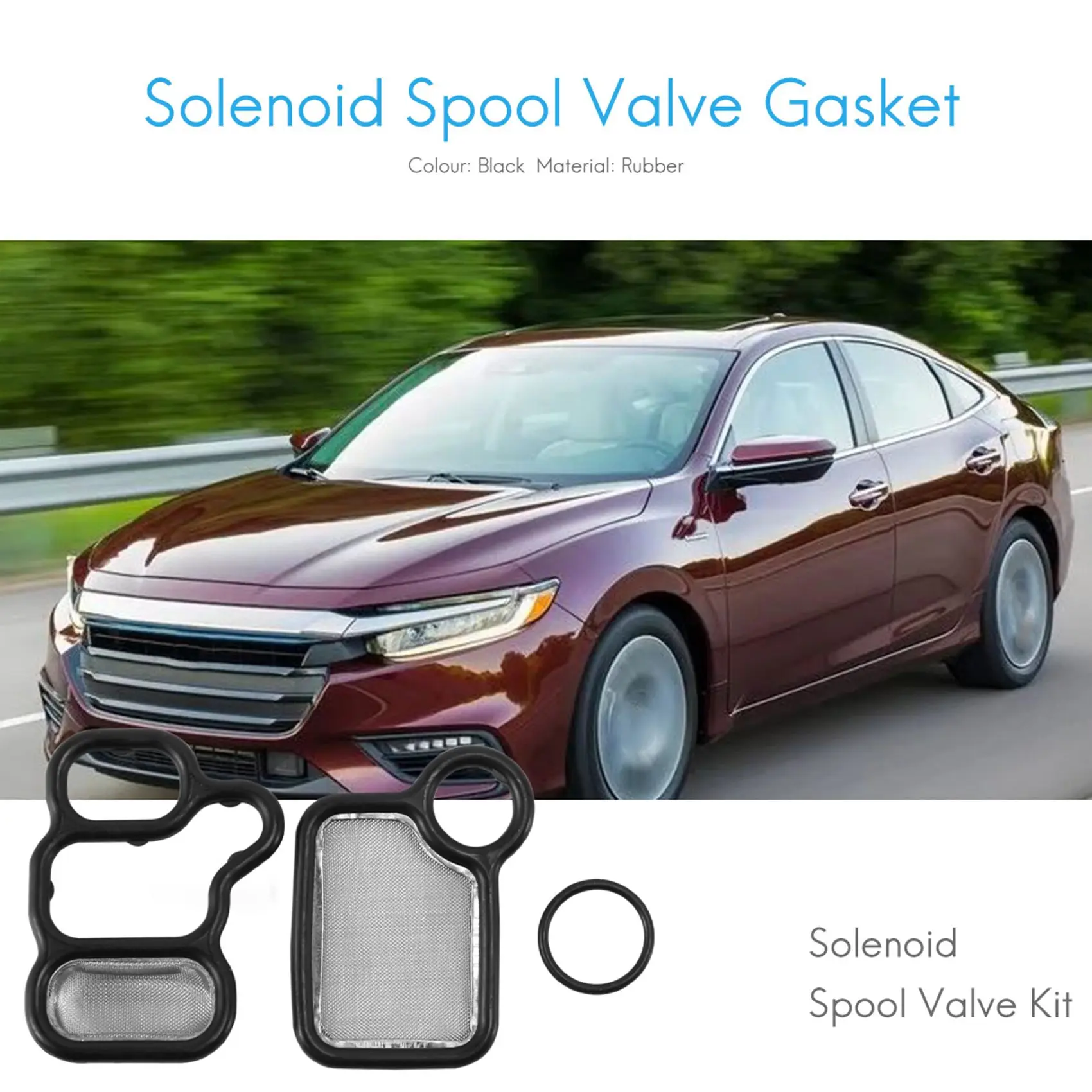 

Solenoid Spool Valve Gasket VTEC Solenoid Gasket 15845-RAA-A01 For Honda Civic CRV VTEC K-Series Accord Elements