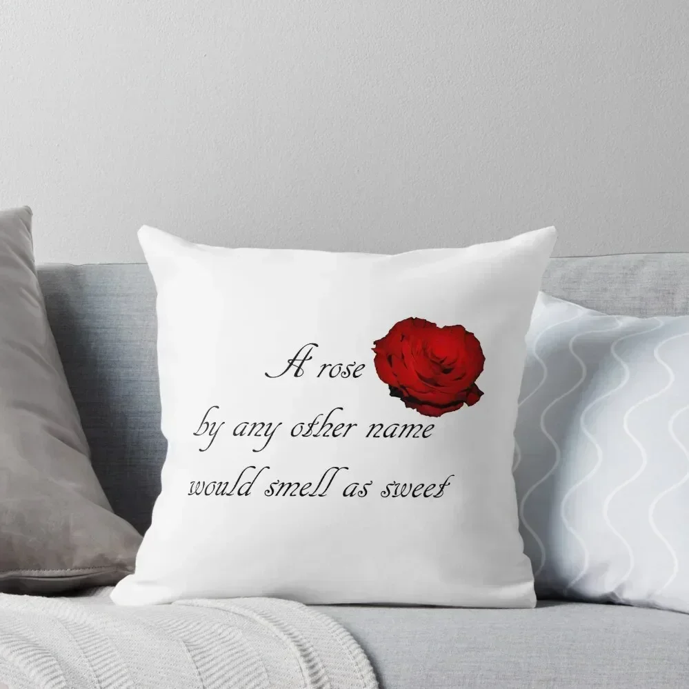 

Romeo and Juliet Rose Quote Throw Pillow home decor items christmas ornaments 2025 Cushions For Sofa Bed pillowcases pillow