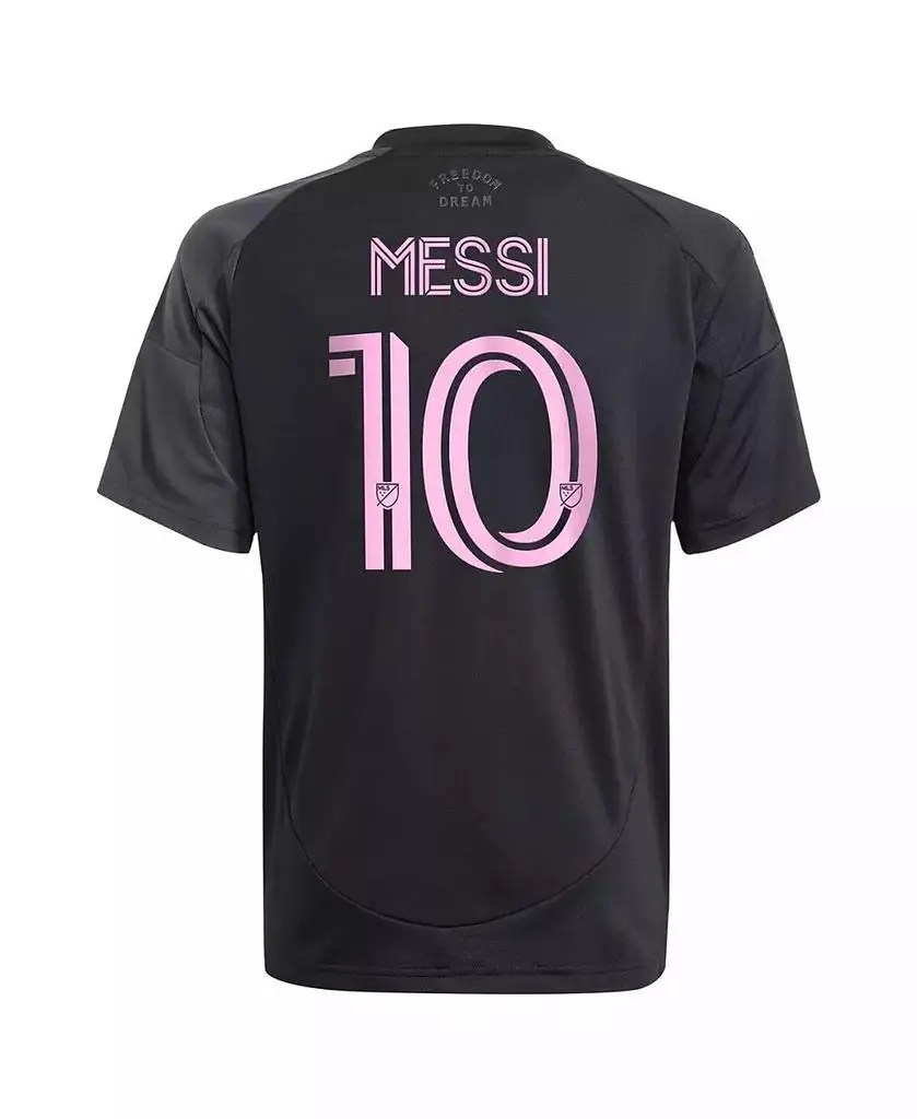 أديداس |   الأولاد والبنات الكبار ليونيل ميسي بلاك إنتر ميامي CF 2025 The Fortitude Kit Replica Player Jersey