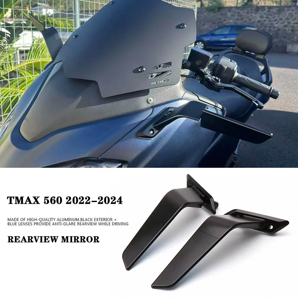 

For YAMAHA T-MAX560 T-MAX 560 TMAX560 New Motorcycle Rear View Mirrors Adjustable Aluminum Mirror Accessories TMAX 560 2022-2024
