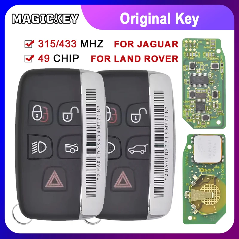 Original OEM Smart Remote Key fob 315/434MHZ for Land Rover Range Rover Sport Evoque Vogue for Jaguar XJ Xe XF 2010-2020
