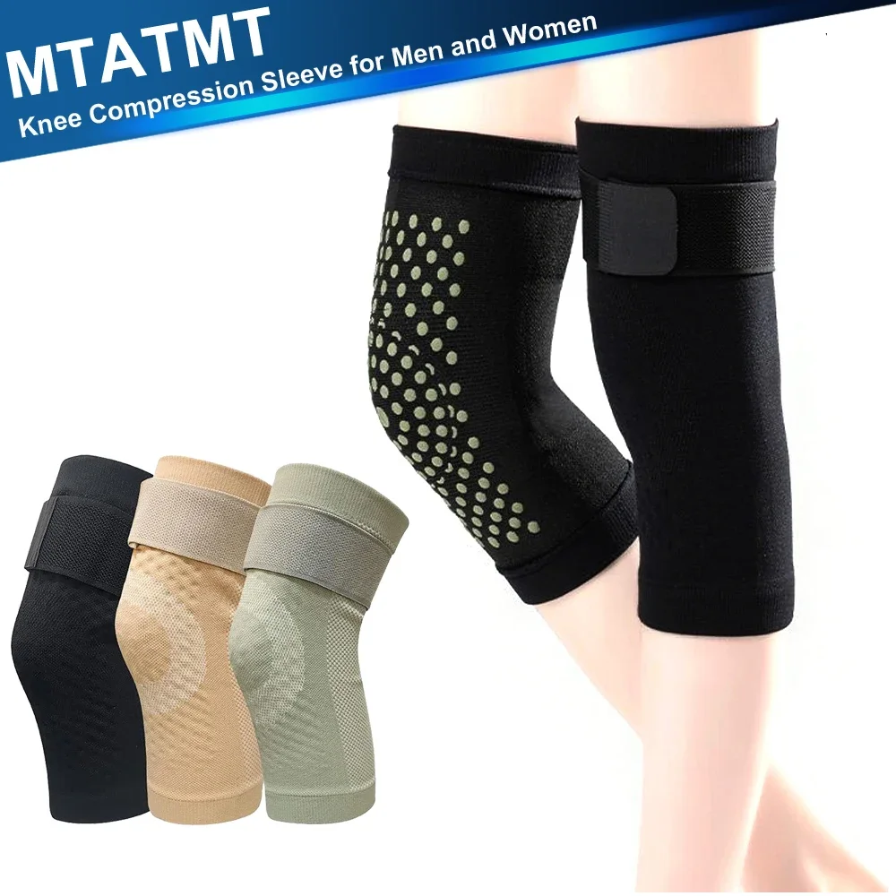 1Pair Knee Compression Sleeves Elastic Breathable Knee Brace for Knee Support, Arthritis Pain Relief, Pain Management, Sports