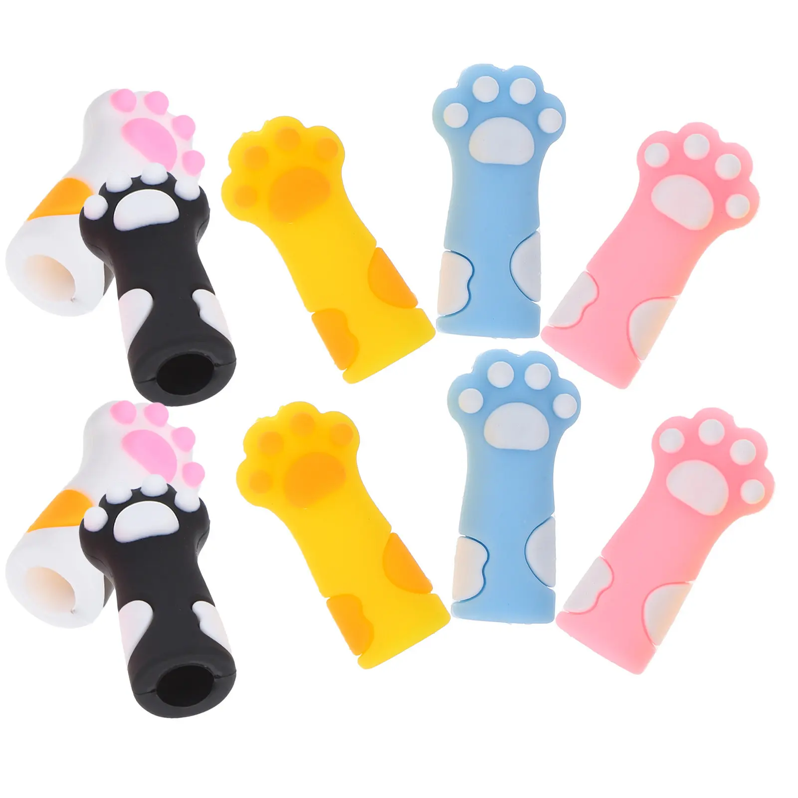 10Pcs Silicone Knitting Needle Stoppers Lightweight Needle Tip Covers for Sweater Making Handicrafts Nonskid Knitting