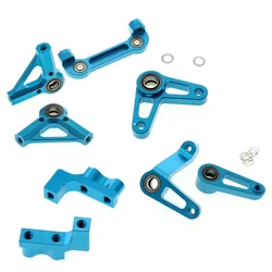 RC Car TAMIYA Aksesoris Upgrade RC TD4 Logam Lengan Kemudi Gandar Kemudi Dasar Rocker Lengan Kemudi Set Lengan Melengkung