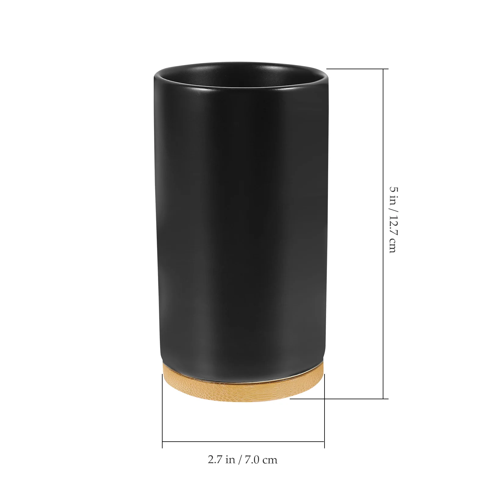 Tooth Rinsing Cup Ceramic Material Safe Easy Clean Heavy Duty Not Tip Over Ideal for Bathroom Counter Toothbrush and Toothpaste