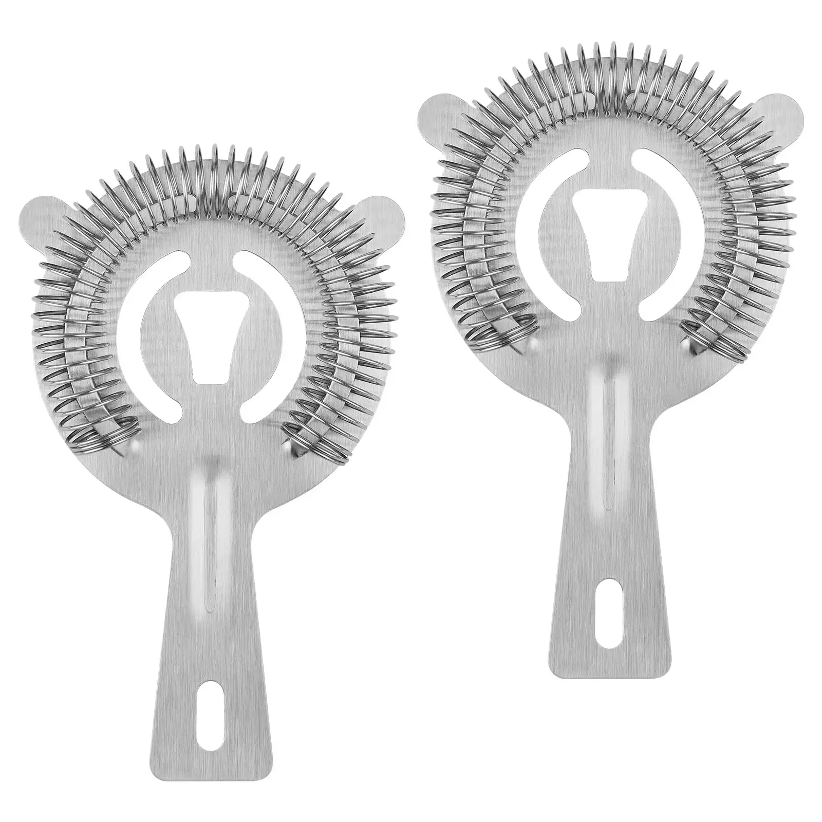 2pcs Bar Strainer with High Density Spring Cocktail Shaker Ice Strainer Bar Accessories Stainless Steel Filter Barware Bar Tools