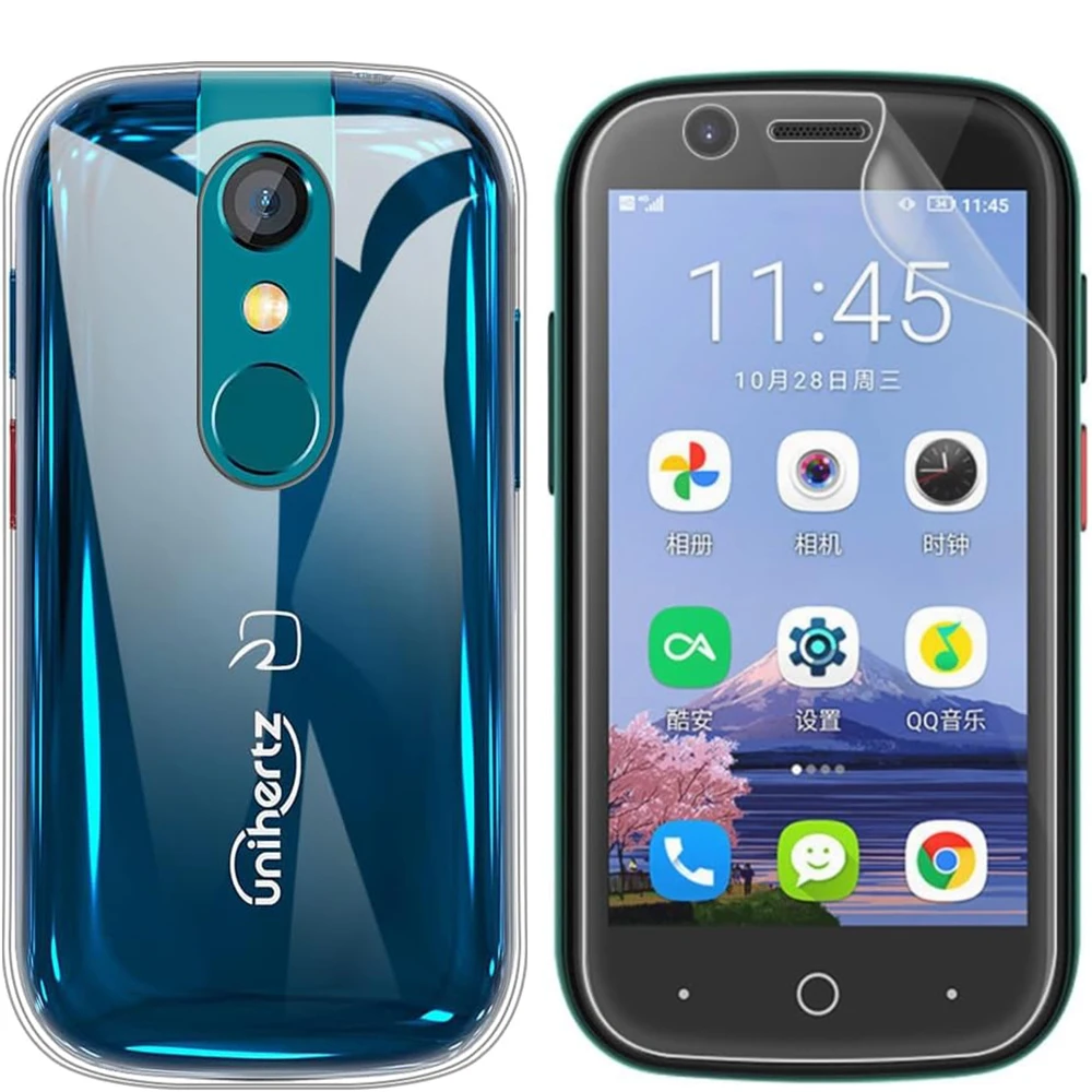 

Мягкая пленка 2-в-1 + силиконовый чехол для Unihertz Jelly Star 3,03 дюйма, незакаленная гидравлическая мягкая пленка для Unihertz Jelly Star