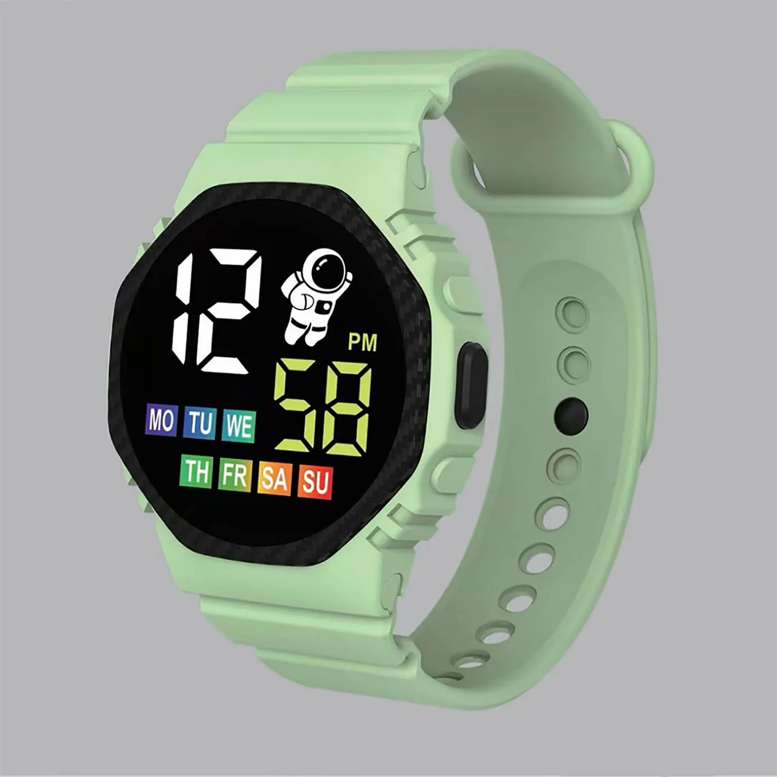 Electronic Watch Led Digital Multicolor Children Wrist Watches For Kids Boy Girl Outdoor Kids Watch Student Sport Watches 2024