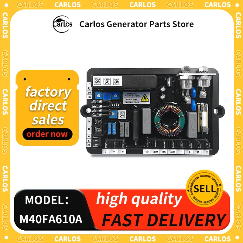 M40FA610A AVR Automatic Voltage Regulator Stabilizer 220V Single Adjustable Three Phase Marelli Generator Spare Parts