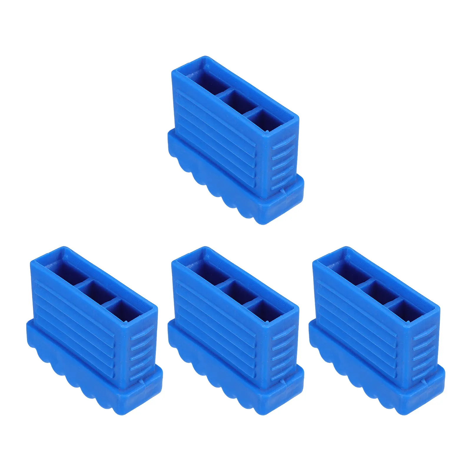 4Pcs Ladder Foot Covers Anti-Slip Extension Ladder Feet Pads 2x5.7cm Replacement Protective Caps Stabilizer for Floors