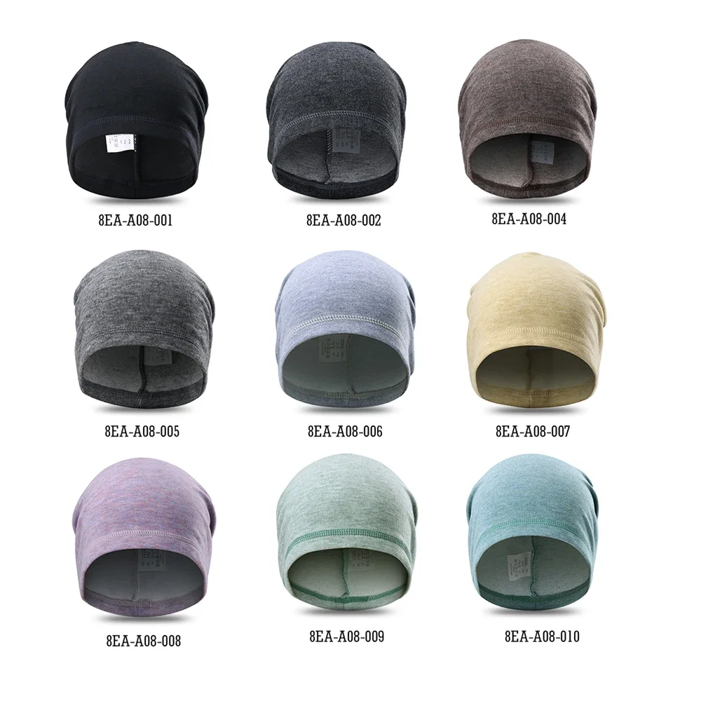 Gorros térmicos gorras para hombre y mujer, gorros deportivos sombreros para correr, Snowboard, elásticos, suaves, negros, para ciclismo, esquí, Hip