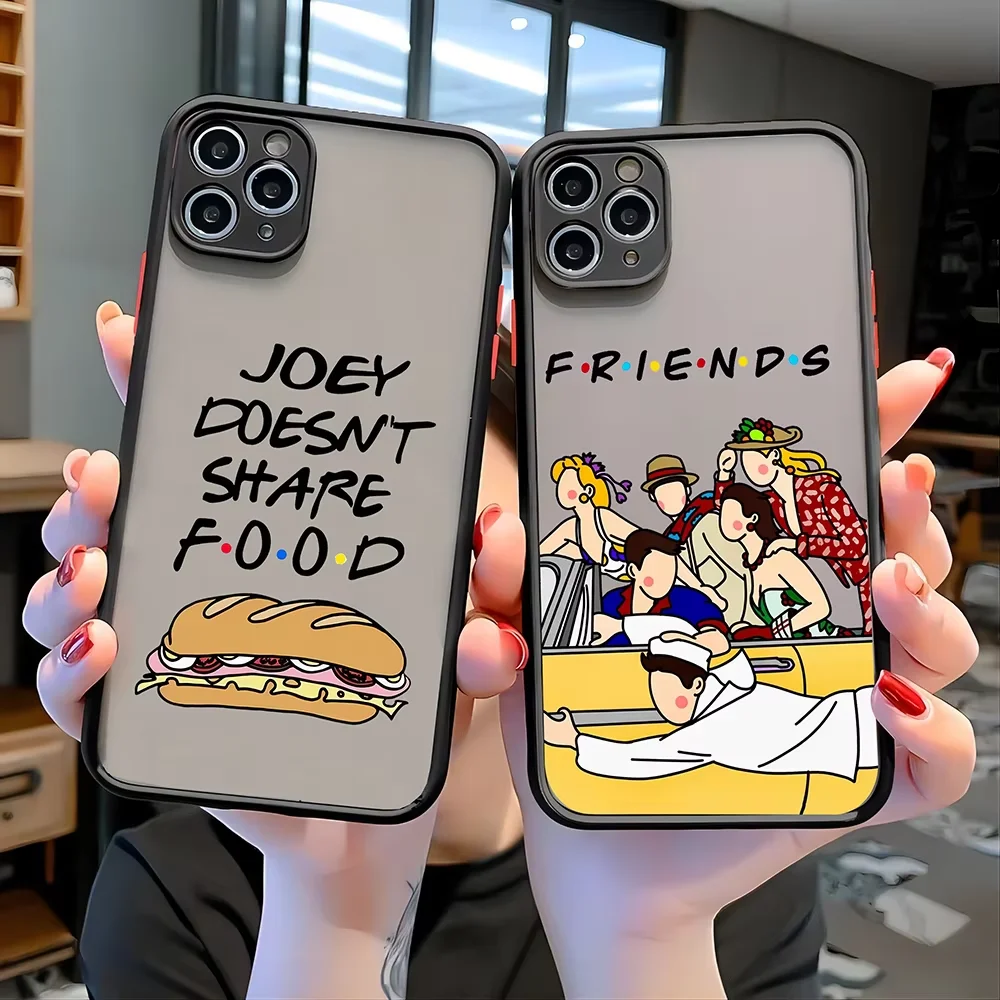 Чехол для телефона Friends Hot TV Show для iPhone 17 Air 16 e 15 14 13 12 11 Pro Max Plus Mini SE 2020 2022, матовый прозрачный чехол