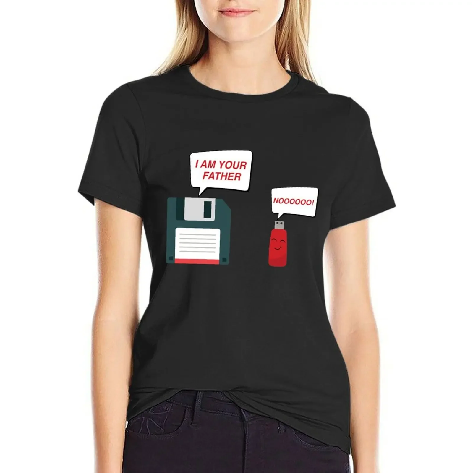 

USB Floppy Disk Funny Geek Computer Nerd T-Shirt tees funny t-shirt dress for Women plus size