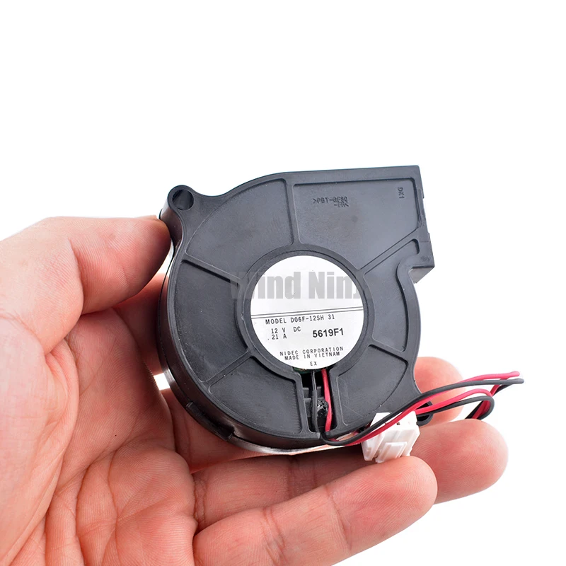 (2pcs) D06F-12SH 6025 60x60x25mm DC12V 0.21A Centrifugal Blower Fan for Humidifier Projector