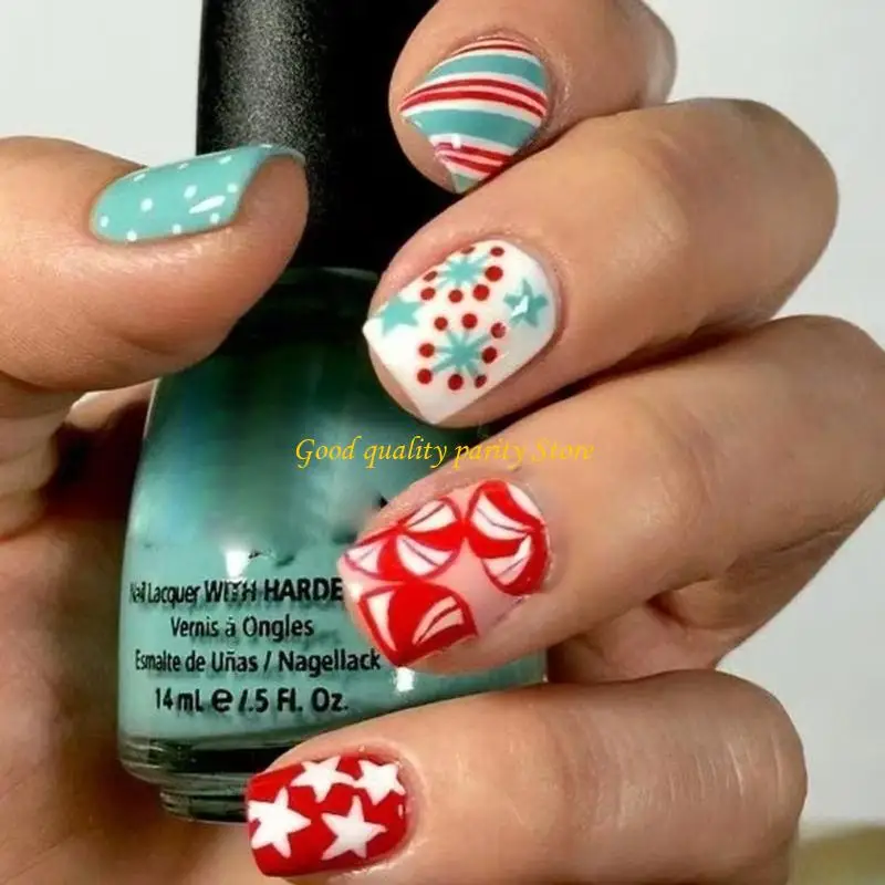 M4YA عيد الميلاد قصيرة مربعة الحوافر المستمرة تويست الجليد نقطة الرقص الشعبي خطة الخطوط ABS مملة عطلة حزب الحوافر الاحتيالية #3