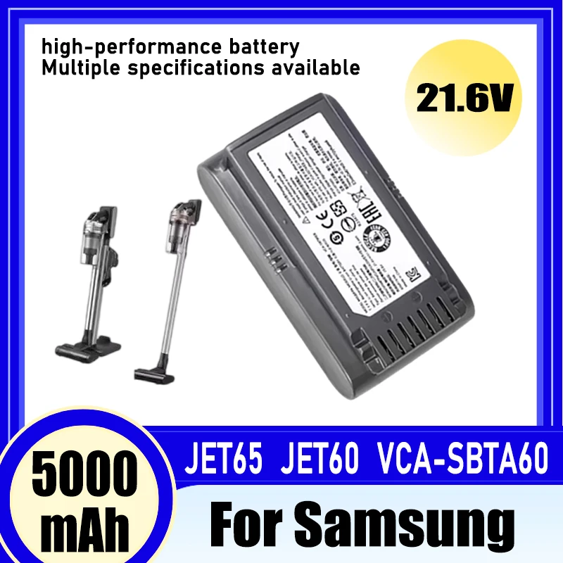 For Samsung Jet 60 VCA-SBTA60 vacuum cleaner battery replacement Turbo Jet 75E VS15A6031R4 VS15A6031R5 VS20B75ACR5