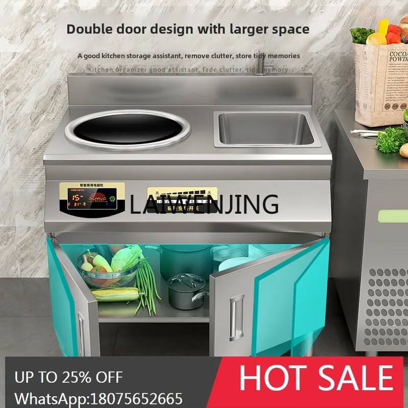 

high-power commercial magnetic stove hotel canteen concave frying stove