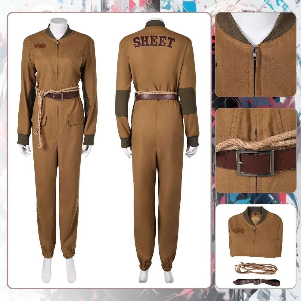 Juliette Nichols Silo Cosplay Women Costume Disguise for Female Jumpsuit Belt Straps Fantasia Outfits Halloween Carnival Suit