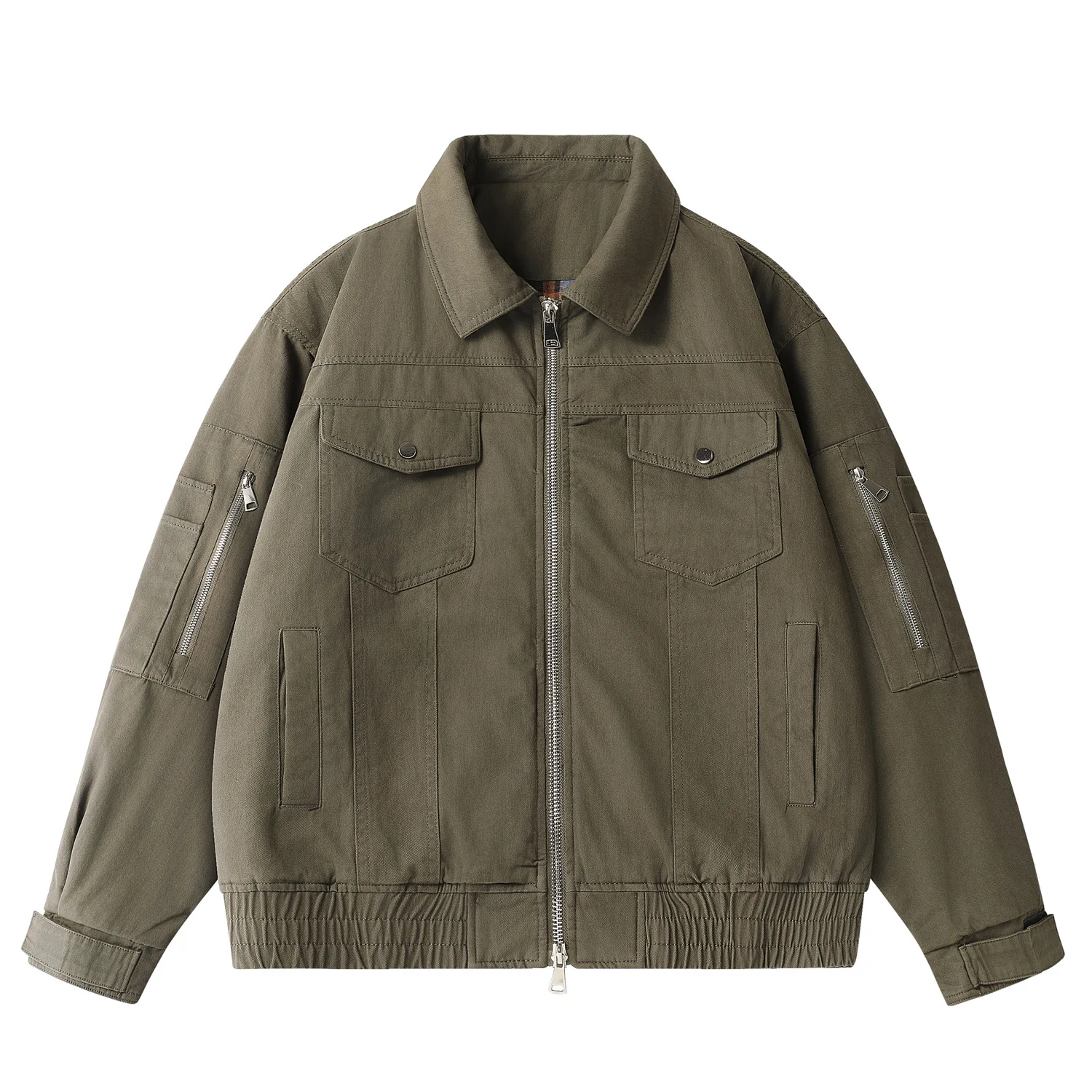 

Amekaji японский стиль ретро с несколькими карманами рабочая одежда хлопковое пальто для мужчин и женщин зимняя свободная толстая теплая куртка-бомбер пилота