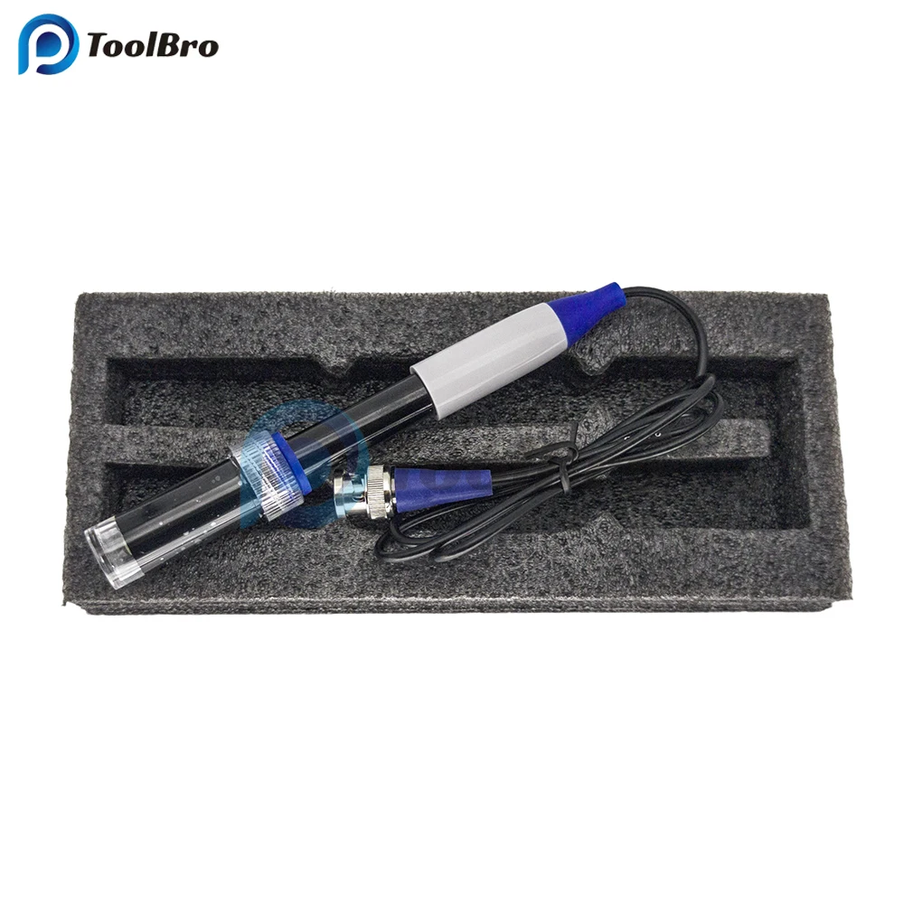 Imagem -02 - Eletrodo Sensor Sonda Bnc Conector 0-14ph Frutas Carne Papel Pele Queijo ph Medidor Analyzer Tester ph Probe 201p1 ph