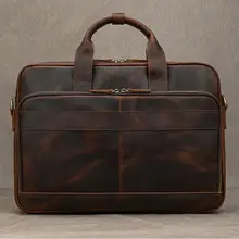 Men Leather Laptop Briefcase 14-15.6 inch #4
