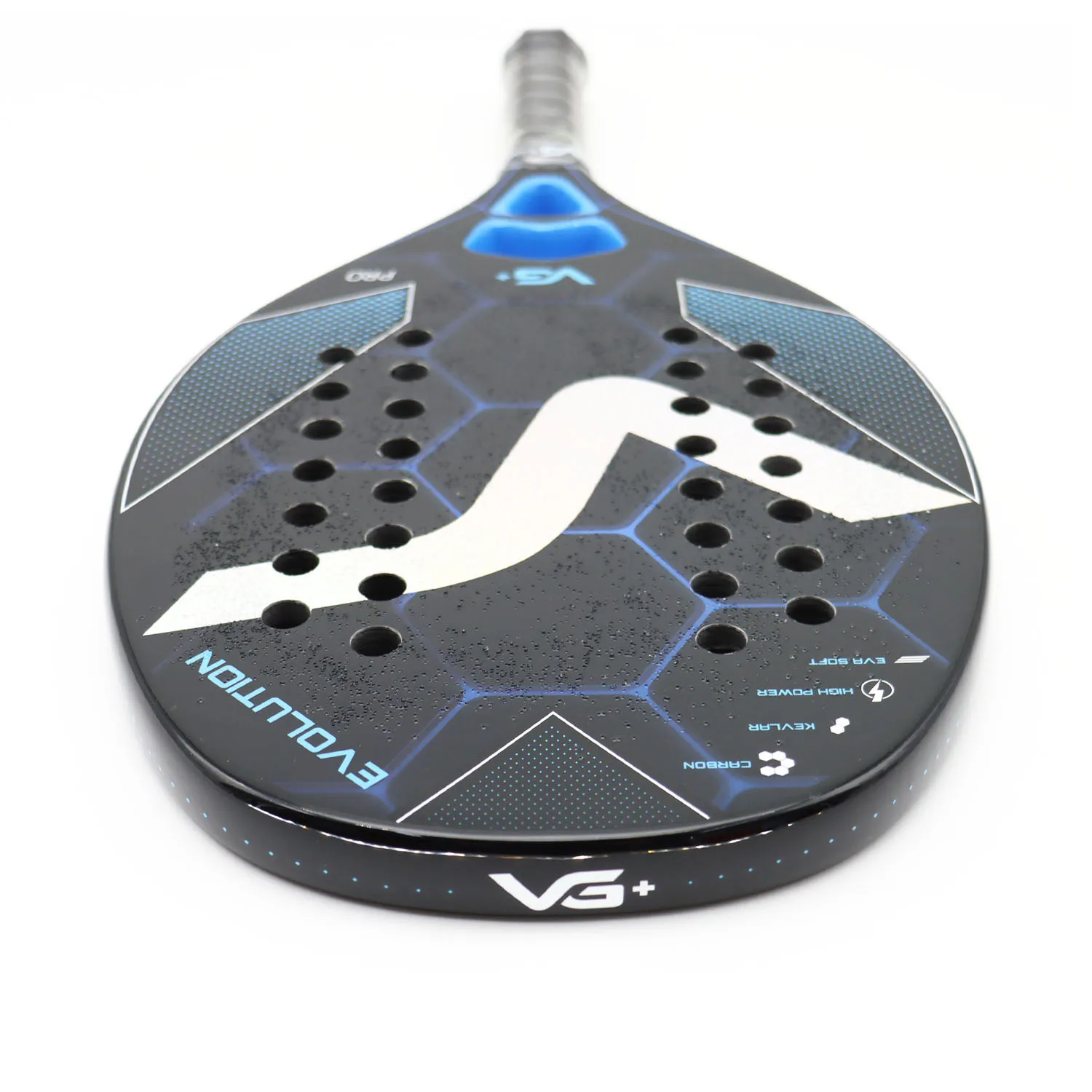 Professional Beach Tennis Racket, 3K Carbon Rough Surface, Sand Grit