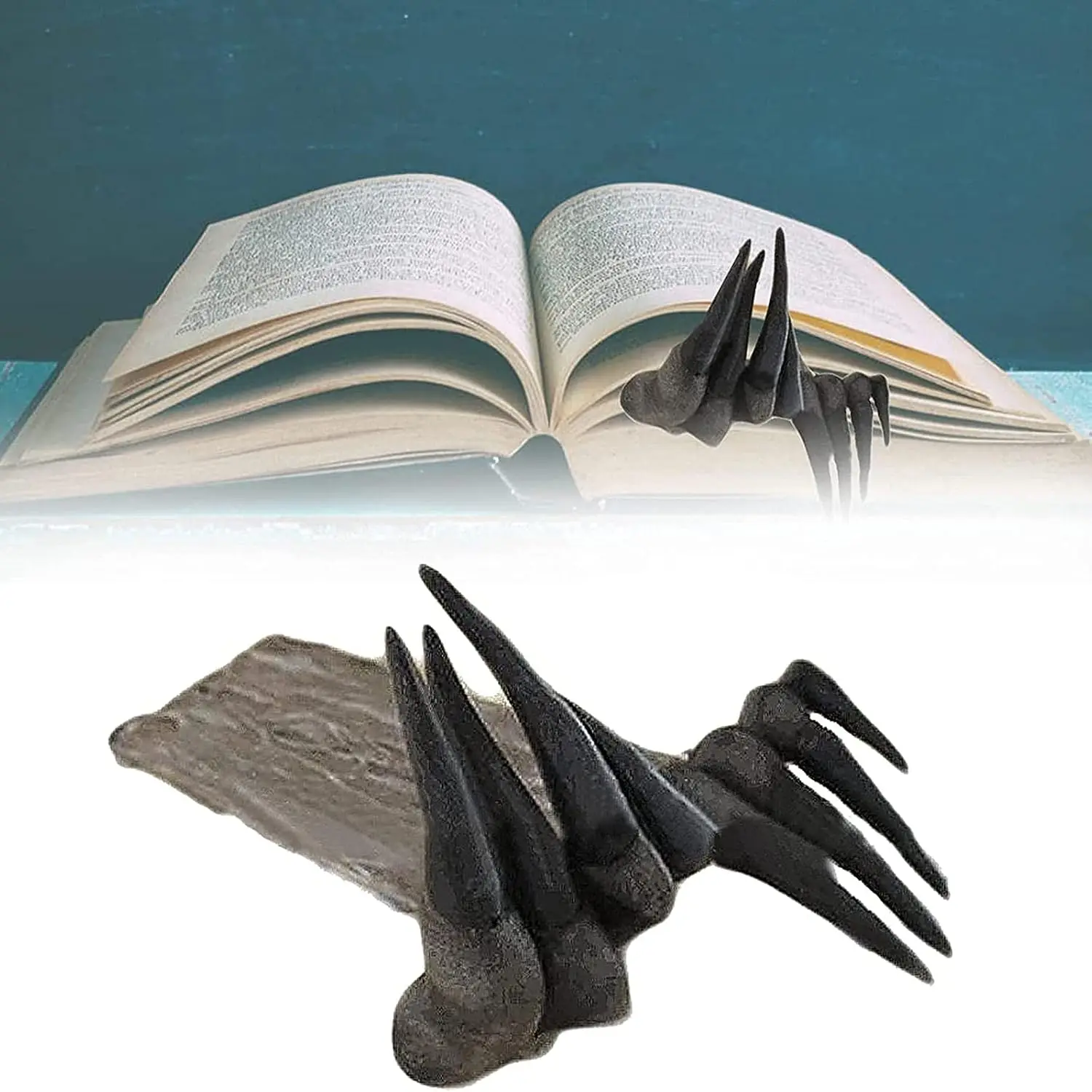 

1PCS Halloween Gothic Bookmarks Thriller Demon Bookmark Resin Witch Devil Demon Claw Hand Bookmarks Horror Home Decor