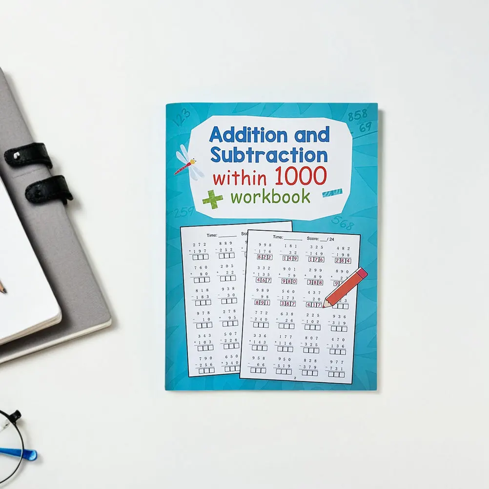 Cahier d'exercices de pratique des mathématiques, 3 pièces, problèmes de Division de Multiplication pour enfants, feuilles de travail d'apprentissage à l'école primaire, cahier d'exercices de mathématiques