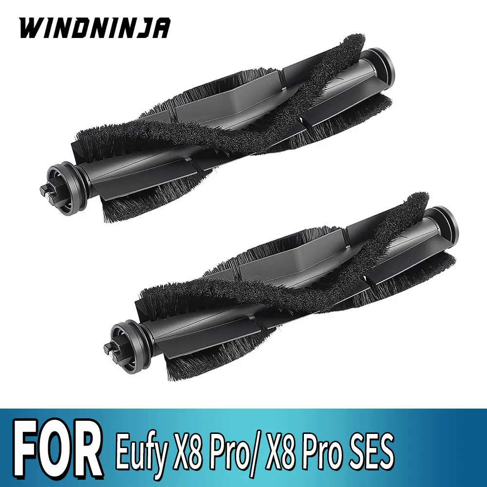 

Replacement Roller Brushes For Eufy X8 Pro SES Robot Vacuum Main Brush Washable Durable Cleaning Rubber Brushroll Accessories