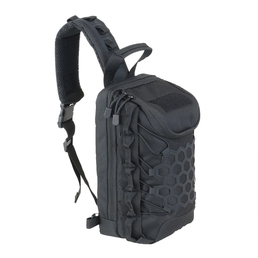Men's Fashion Splice Chest Bag Outdoor Tactical Single Shoulder Bag Camouflage Crossbody Bag Stylish Men's Chest Pack