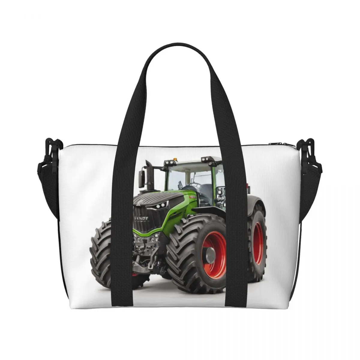 

Custom Large Tractor Tote Bag for Women Shopper Shoulder Gym Beach Travel Bag