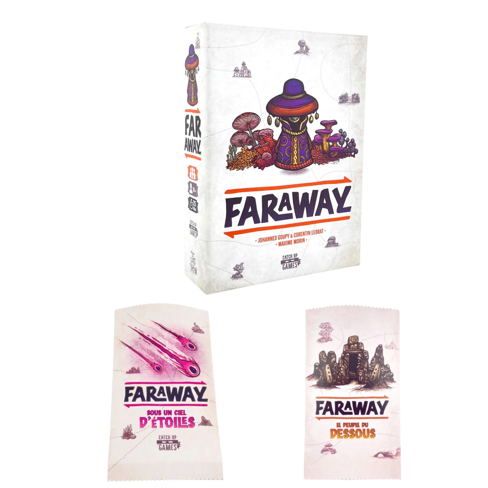 

Настольная игра Faraway: Полный комплект с 2 дополнениями | Стратегическая настольная игра для семейного вечера и вечеринок с друзьями (Новинка 2025 года)