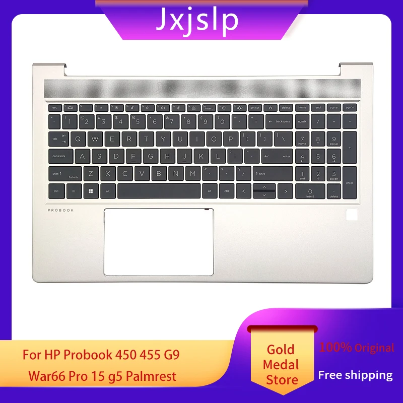 

Jxjslp New Original For HP Probook 450 455 G9 War66 Pro 15 g5 HSN-Q31C-5 Palmrest With US Keyboard N01934-001 N01933-001 Silver