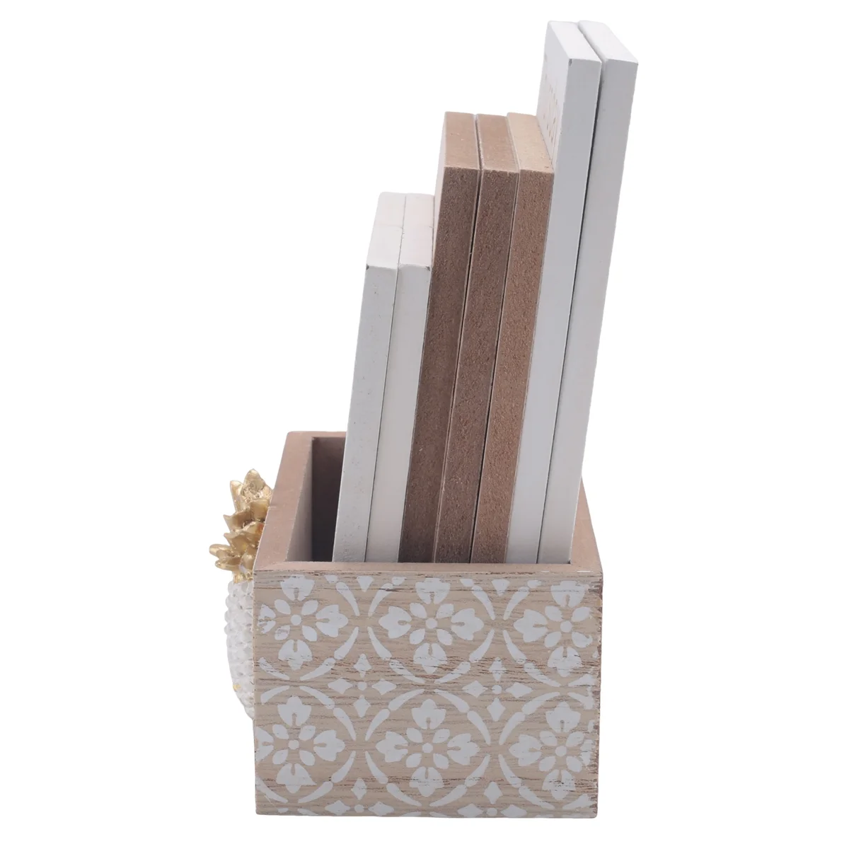 NewABNR Wooden Flip Desk Blocks Calendar,Perpetual Plank/Table Calendar Display,for Home/Office Decoration,11.5X6.5X14.5CM,C