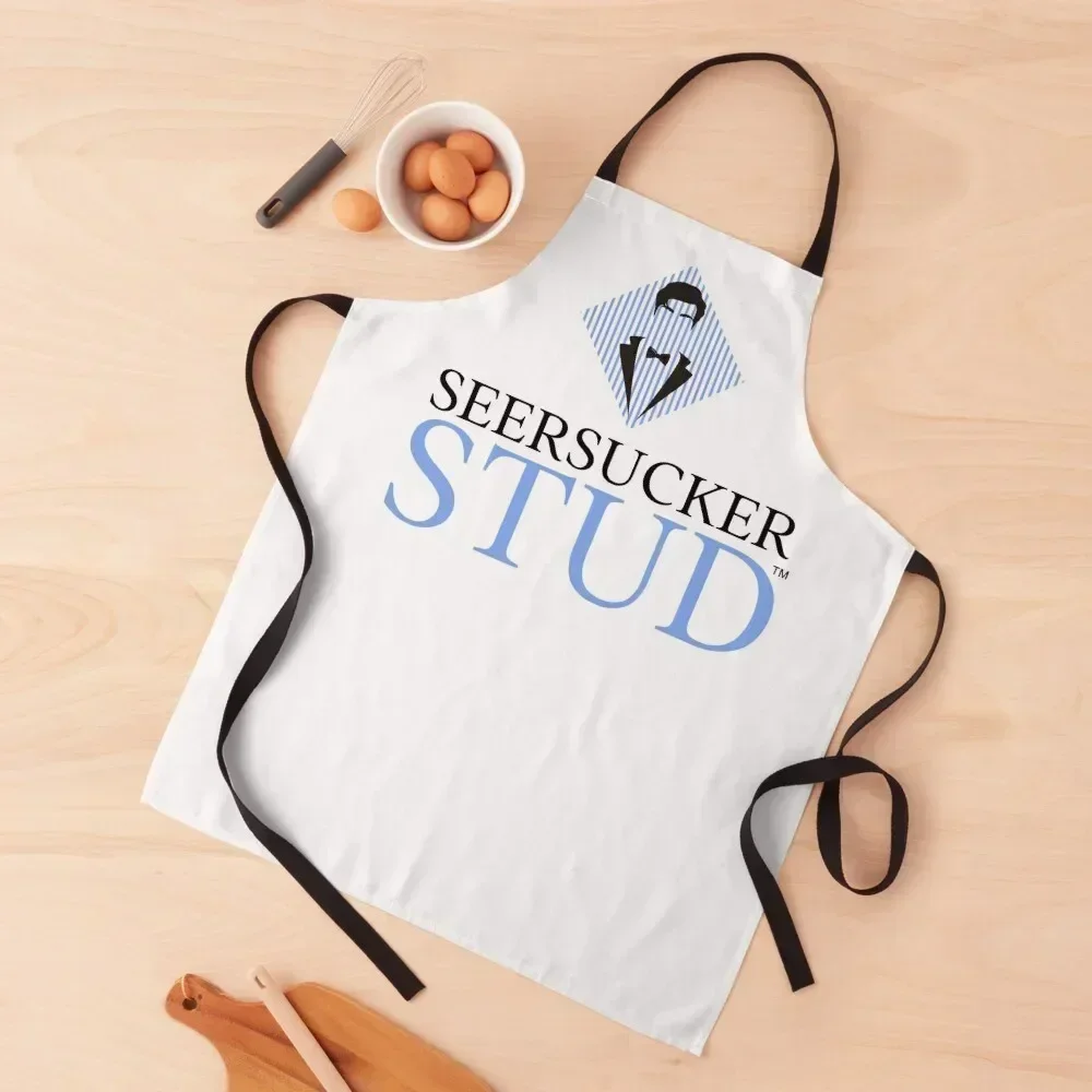 

Seersucker Stud Logo Apron nail tech supplies Household Items Useful with personal logo Kitchen Household Items Apron