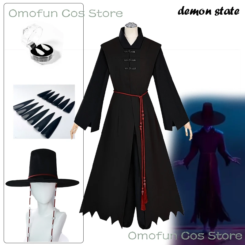 

K-Pop Jinu Saja для мальчиков, охотники на демонов, сценическая форма для косплея, Эбби, тайна, романтическая детская сценическая одежда, парик, костюм для ролевых игр на Хэллоуин