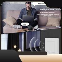 Tuya Wifi Smart Light Switch 2-Gang Dimmer Switch Smart Life APP Remote Control Work With Alexa Google A-T44C