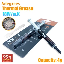 18W/M-k Thermal Paste 2g/4g CPU Cooler Silicone Grease For CPU Processors GPU Printer Heat Sink Cooling Cooler Thermal Compound