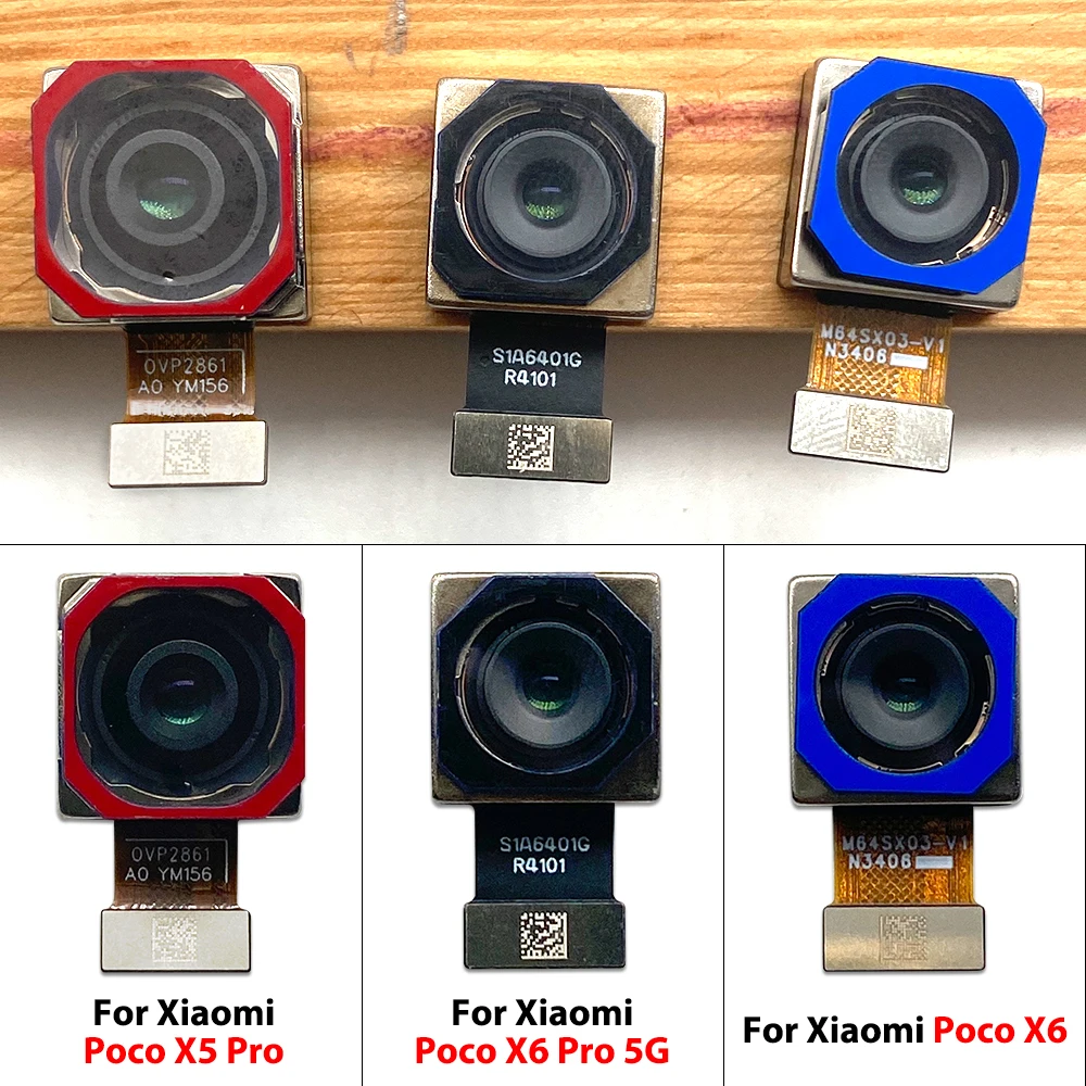 Tested Back Big Main Camera Module and Front Small Camera Module Flex Cable For Xiaomi Poco X5 X6 Pro 5G