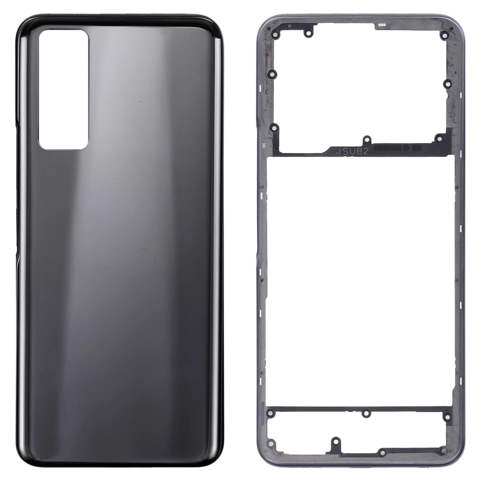 For vivo Y53s 5G Battery Back Cover with Middle Frame Phone Frame Repair Replacement Part