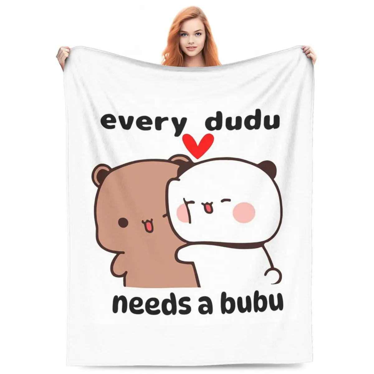 Every Dudu Needs A Bubu Blanket Flannel Sofa Throw Blanket Multi-function for Couch Bedding Throws Bedspread Quilt