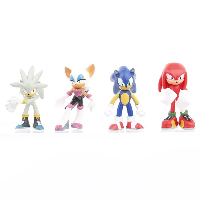 Sonic 12pcs PVC Statue Action Figurine Desk Collectible Anime Model Toys Figures Gift