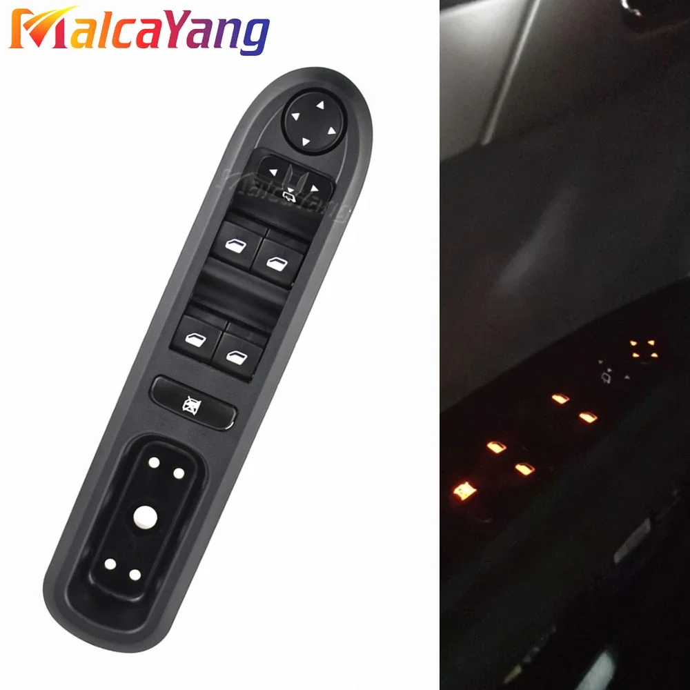 6554ER 6554.ER 96468704XT Car Styling Electric Window Switch Control Panel For Peugeot 407 SW 2004-2010 Car Accessories