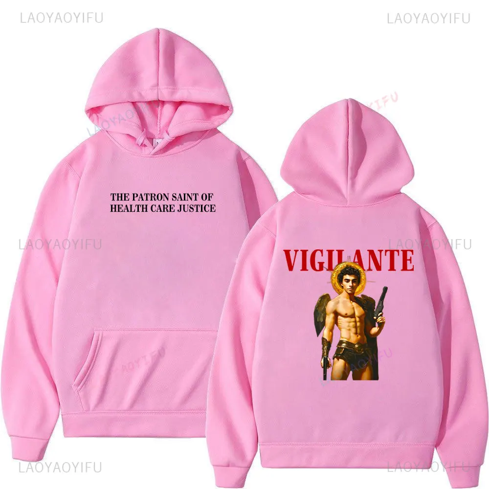 Luigis Vigilante Woman Man Graphic Hoodies Autumn and Winter Fashion Streetwear Pullover Unisex Creative Comfortable Long Sleeve